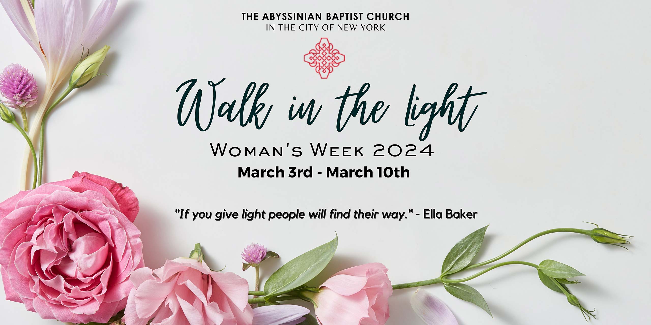 WHM Women’s Week – Walk in the light